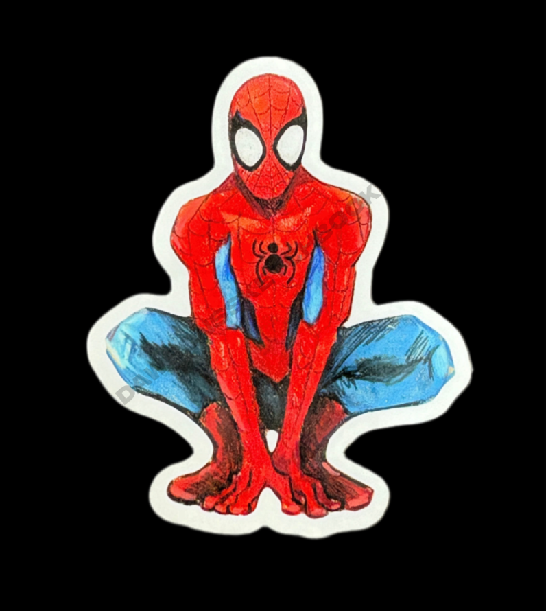 Spider-Man Crouching (3" Sticker)
