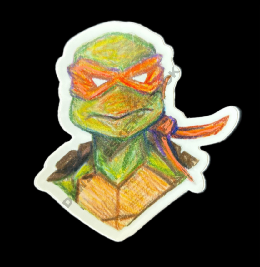 TMNT - Michelangelo (3" Sticker)