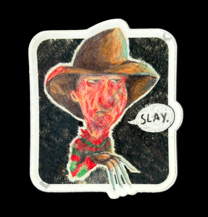 Freddy Krueger (Slay) (3" Sticker)
